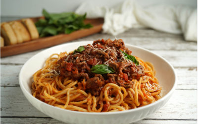 “Tallarines Rojos” – Peruvian Style Bolognese