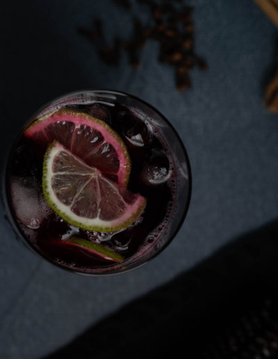 Chicha Morada Overhead Shot