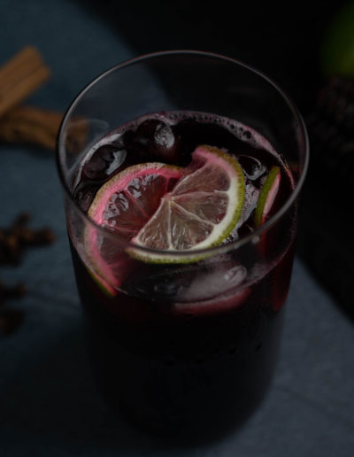 Chicha Morada Close up - Peruvian Beverage