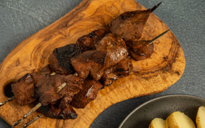 a picture of Anticuchos - Beef Heart