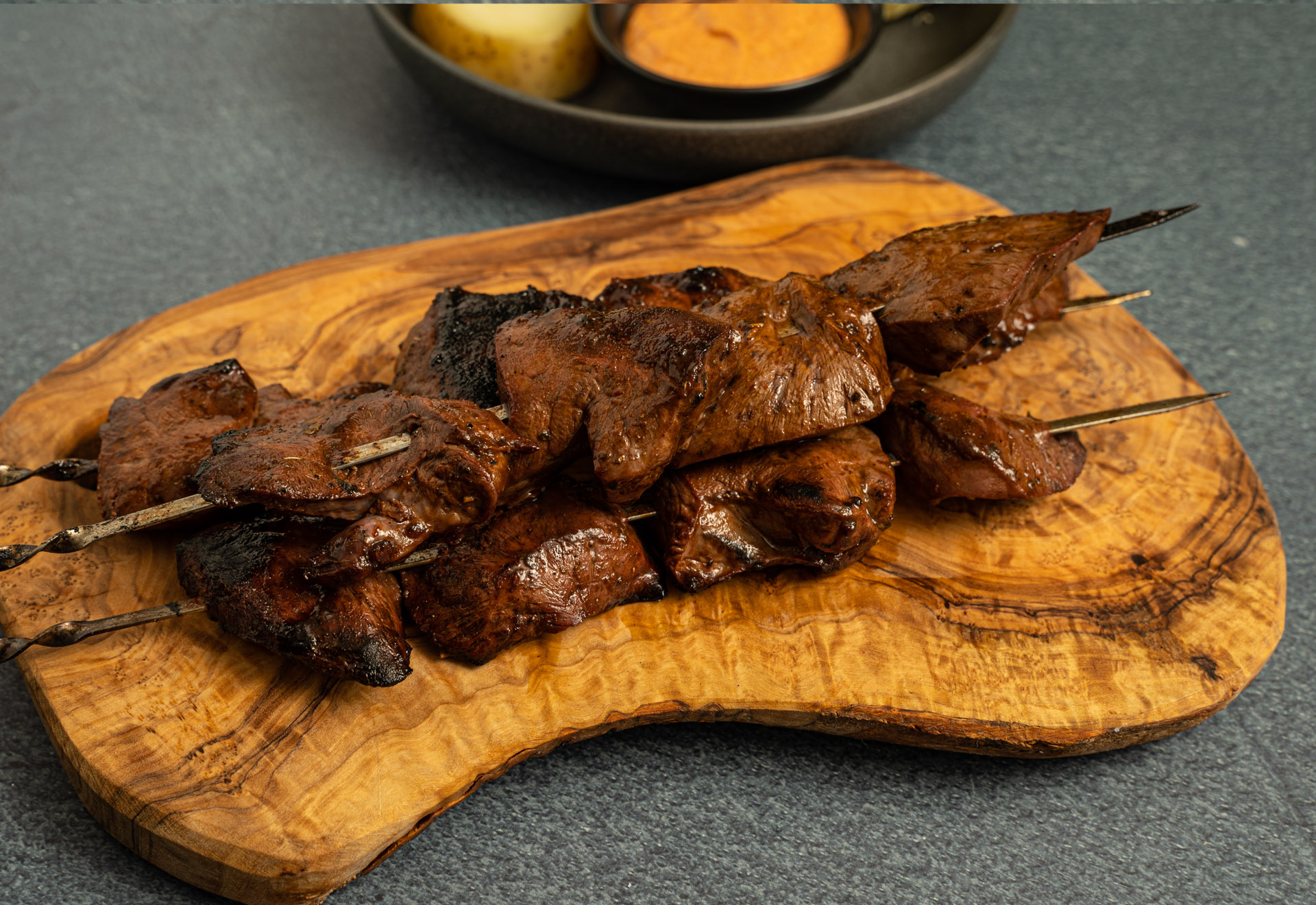 a picture of Anticuchos - Beef Heart