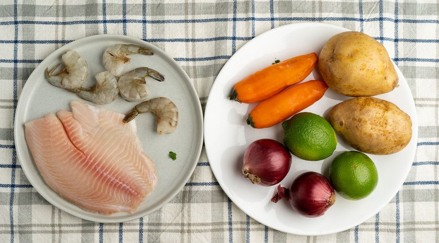 photo of raw ingredients on a table