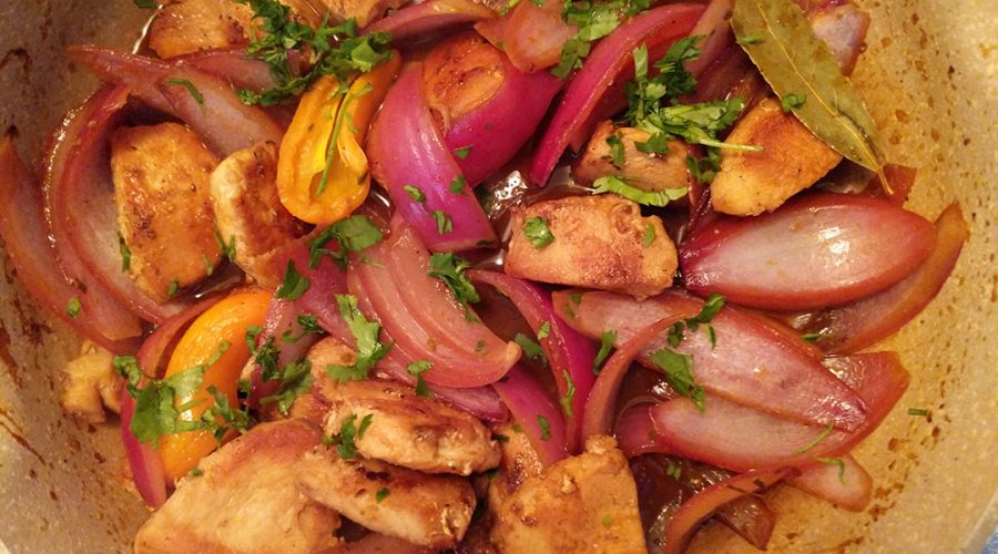 a pic of an escabeche de pollo