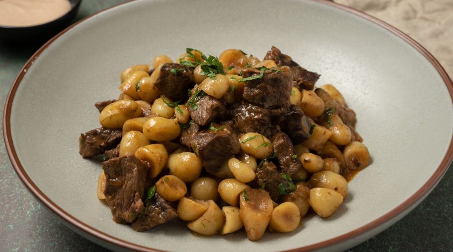 receta de olluquito con carne peruano con aji panca y mirasol - Peruvian olluquito con carne recipe with aji panca and mirasol